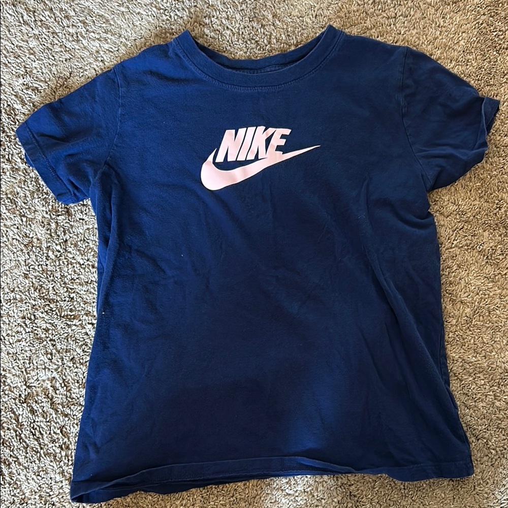 Nike Blue and Pink Short Sleeve Tee